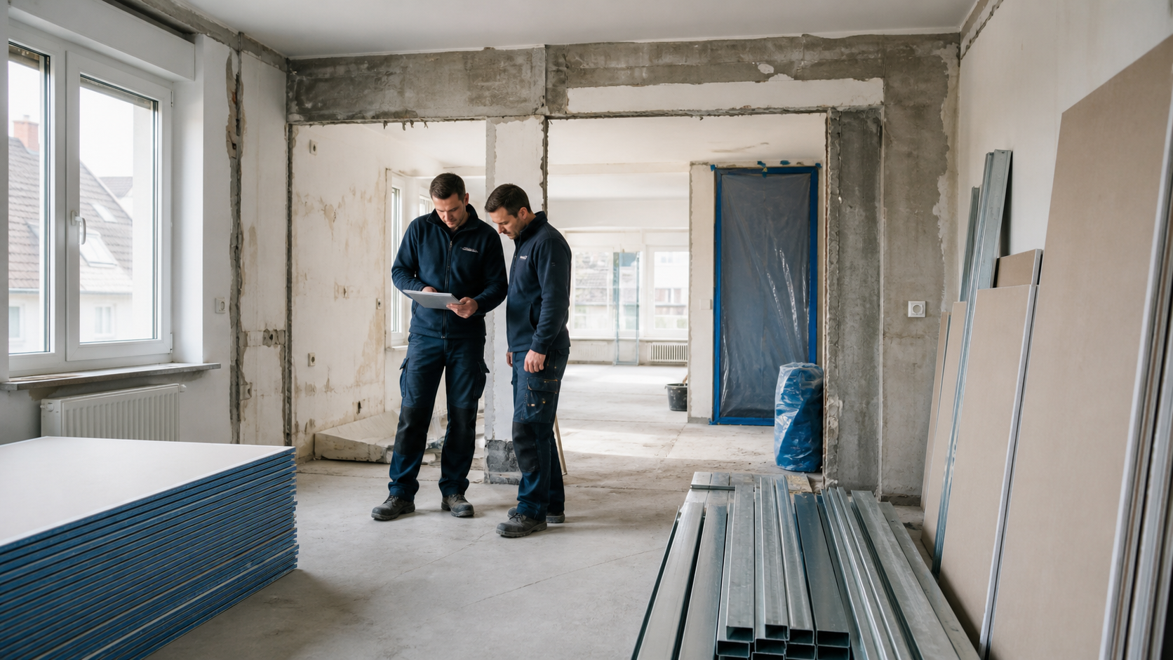 Kernsanierung vorbereiten - Fixum Objektservice in Emden